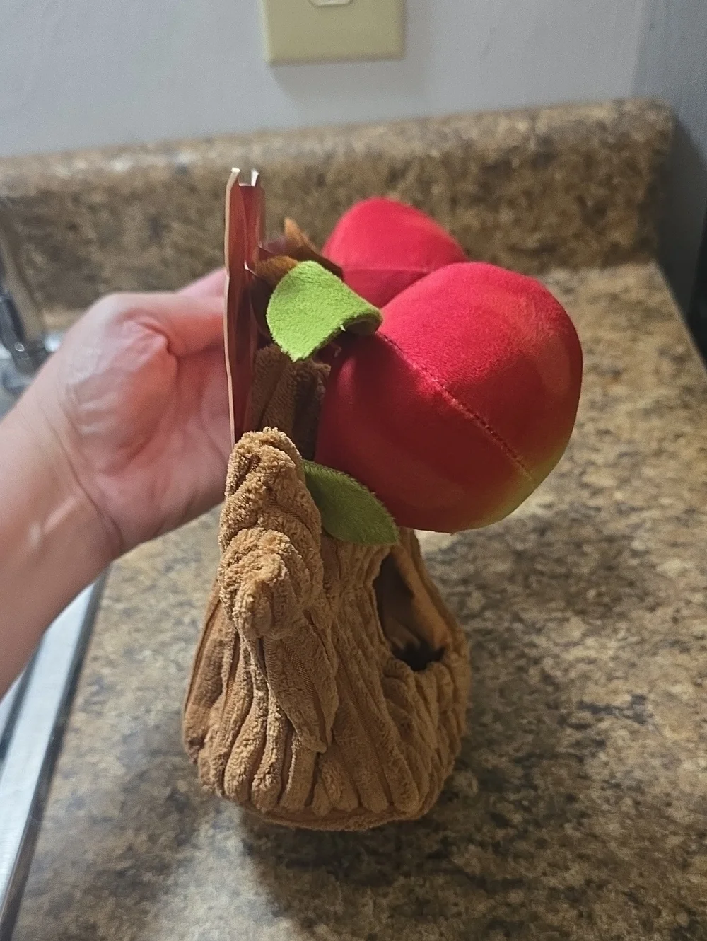 Bark Them Apples Plush Dog Toy NWT Size XS-S 0-20 Pounds